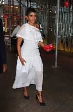 TAMRON HALL Arrives at Event Hosted by Lee Daniels at Le Bernardin in New York 08/01/2024