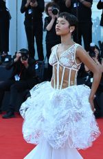 TAYLOR RUSSELL at Beetlejuice Beetlejuice Opening Premiere at 81st Venice International Film Festival 08/28/2024
