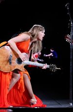 TAYLOR SWIFT Performs at The Eras Tour in London 08/20/2024