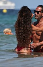 TERESA GIUDICE in Bikini and Luis Ruelas at a Beach in Ibiza 08/06/2024