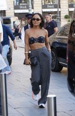 TESSA THOMPSON Arrives at Her Hotel in Paris 08/11/2024