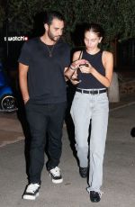 THYLANE BLONDEAU and Ben Attal Night Out in Saint Tropez 08/01/2024