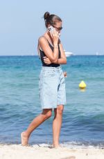 THYLANE BLONDEAU at a Beach in St. Tropez 08/22/2024