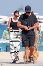 THYLANE BLONDEAU Leaves a Beach in Saint Tropez 08/02/2024