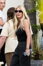 TORI SPELLING Out with a Mystery Man in Calabasas 08/09/2024