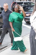 UZO ADUBA Arrives at a Television Show at Times Square in New York 08/26/2024