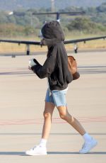 VITTORIA CERETTI Arrives by a Private Jet from Ibiza 08/09/2024