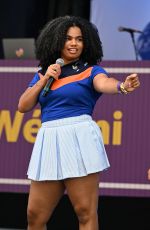 WE ANI Performs at Practice Court at USTA Billie Jean King National Tennis Center 08/24/2024
