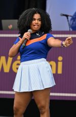 WE ANI Performs at Practice Court at USTA Billie Jean King National Tennis Center 08/24/2024
