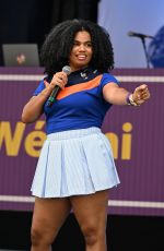 WE ANI Performs at Practice Court at USTA Billie Jean King National Tennis Center 08/24/2024
