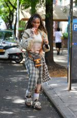 WINNIE HARLOW Heading to Dover Street Market in New York 08/20/2024