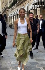ZENDAYA Leaves Crillon Hotel in Paris 07/31/2024