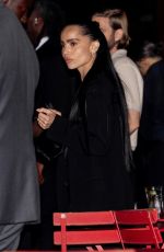ZOE KRAVIT Arrives at Blink Twice Screening at Metrograph in New York 08/21/2024