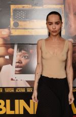 ZOE KRAVITZ at Blink Twice Special Screening in New York 08/21/2024