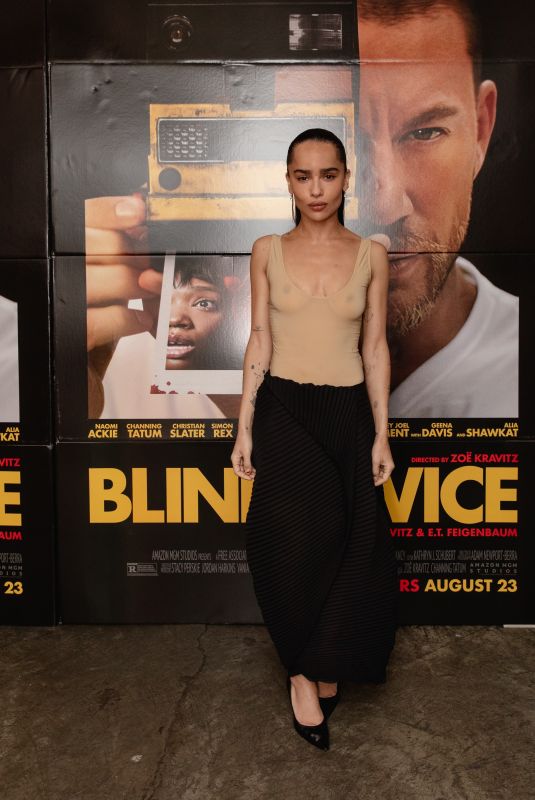 ZOE KRAVITZ at Blink Twice Special Screening in New York 08/21/2024