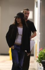ZOE KRAVITZ Leaves Sushi Park with Anthony Vaccarello in West Hollywood 08/01/2024