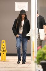 ZOE KRAVITZ Leaves Sushi Park with Anthony Vaccarello in West Hollywood 08/01/2024