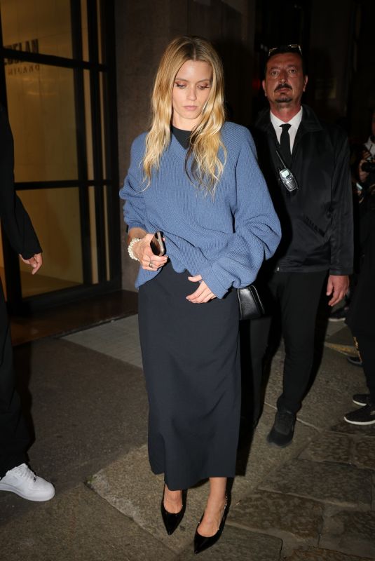 ABBEY LEE KERSHAW and Milo Phillips Leaves Gucci After-party in Milan 09/20/2024