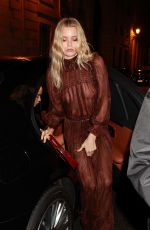 ABBEY LEE KERSHAW Arrives at YSL Fashion Show After-party in Paris 09/24/2024