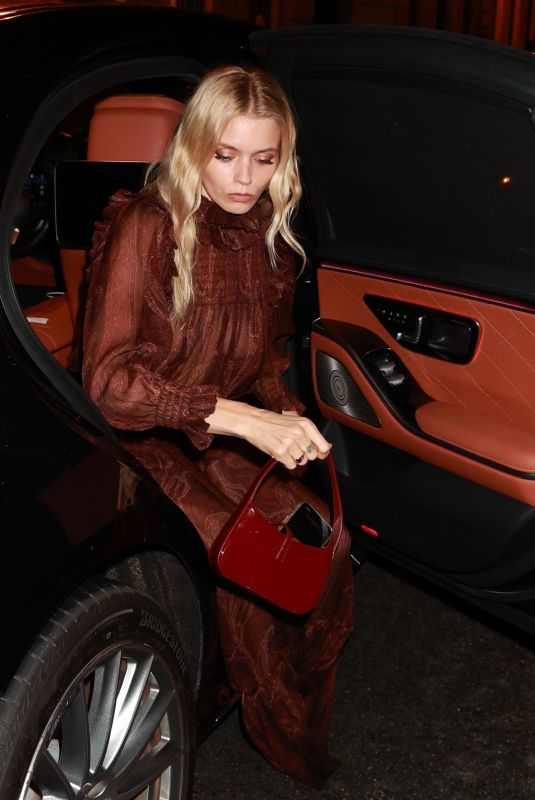 ABBEY LEE KERSHAW Arrives at YSL Fashion Show After-party in Paris 09/24/2024