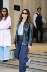 ADRIA ARJONA Leaves Her Hotel in Milan 09/19/2024