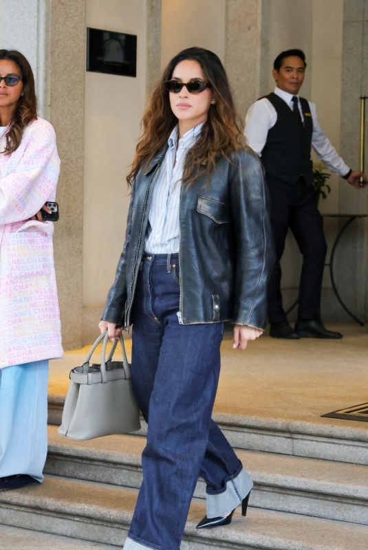 ADRIA ARJONA Leaves Her Hotel in Milan 09/19/2024