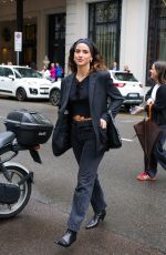 ADRIA ARJONA Out at Milan Fashion Week 09/18/2024