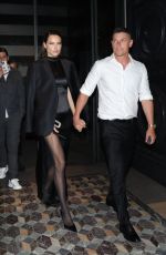 ADRIANA LIMA and Andre Lemmers Leaves Hotel Costes at Paris Fashion Week 09/28/2024