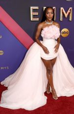 AJA NAOMI KING at 76th Emmy Awards at Peacock Theatre in Los Angeles 09/15/2024