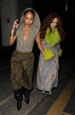 ALEX SCOTT and JESS GLYNNE Arrives at Burberry Afterparty at London Fashion Week 09/16/2024