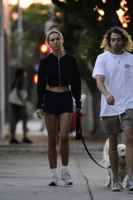 ALEXIS REN Out Walking Her Dog in Los Angeles 09/17/2024