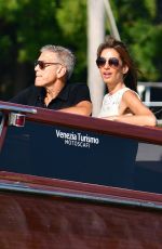 AMAL and George CLOONEY Leaves Cipriani Hotel at 81st Venice Film Festival 08/31/2024