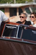 AMAL and George CLOONEY Leaves Cipriani Hotel at 81st Venice Film Festival 08/31/2024