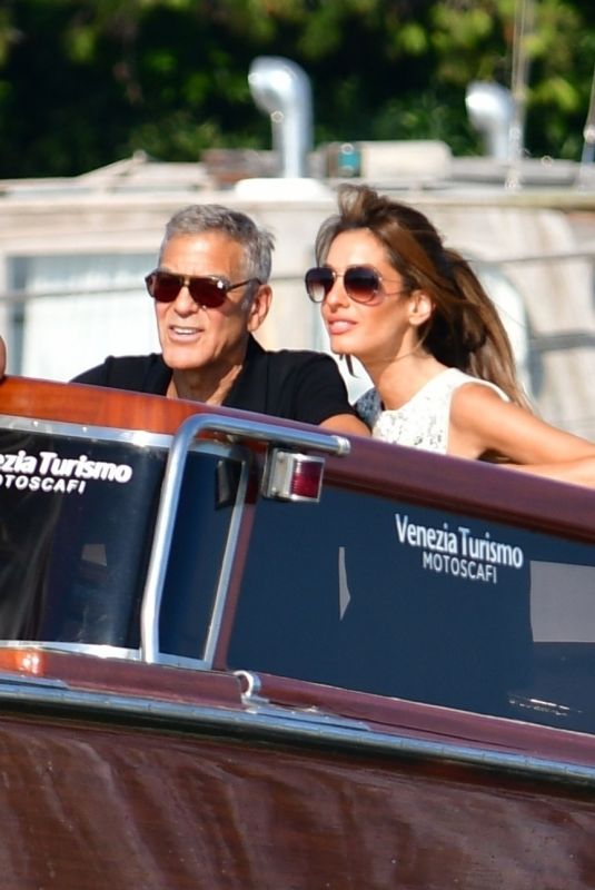 AMAL and George CLOONEY Leaves Cipriani Hotel at 81st Venice Film Festival 08/31/2024