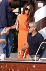 AMAL and George CLOONEY Leaves Venice 09/03/2024