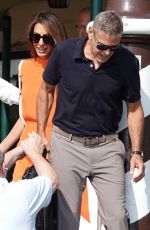 AMAL and George CLOONEY Leaves Venice 09/03/2024