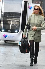 AMANDA HOLDEN Arrives at Global Radio in London 09/23/2024
