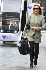 AMANDA HOLDEN Arrives at Global Radio in London 09/23/2024