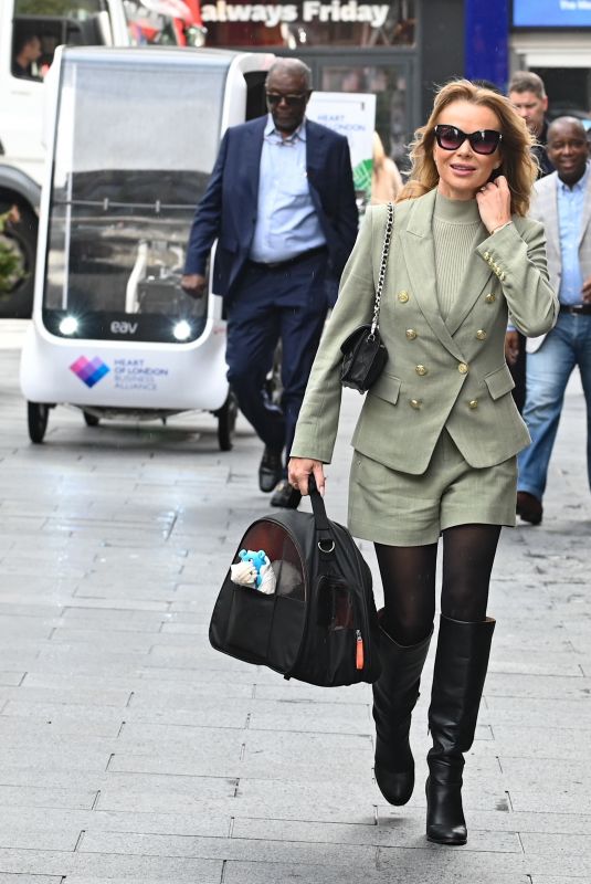 AMANDA HOLDEN Arrives at Global Radio in London 09/23/2024