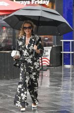 AMANDA HOLDEN Leaves Global Studios Heart Breakfast Show in London 09/05/2024