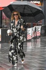 AMANDA HOLDEN Leaves Global Studios Heart Breakfast Show in London 09/05/2024