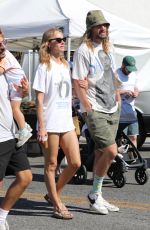 AMBER VALLETTA and Her Boyfriend at Farmers Market in Los Angeles 09/01/2024
