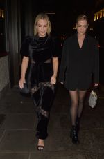 AMELIA and ELIZA SPENCER Arrives at Perfect Magazine x Grey Goose Altius London Fashion Week Party 09/15/2024