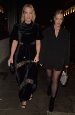 AMELIA and ELIZA SPENCER Arrives at Perfect Magazine x Grey Goose Altius London Fashion Week Party 09/15/2024