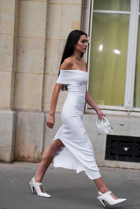 AMELIA HAMLIN Heading to Stella McCartney Fashion Show at Paris Fashion Week 09/30/2024