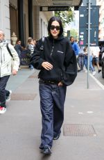 AMELIA HAMLIN Leaves Her Hotel in Milan 09/19/2024