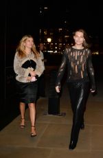 AMELIA HURLEY Leaves British Vogue and Rabanne Party at London Fashion Week 09/14/2024
