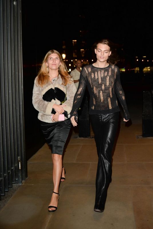 AMELIA HURLEY Leaves British Vogue and Rabanne Party at London Fashion Week 09/14/2024