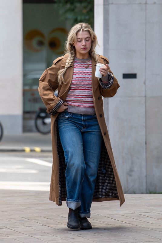 ANAIS GALLAGHER Arrives at 180 Strand at London Fashion Week 09/16/2024