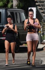 ANASTASIA KARANIKOLAOU Leaves Pilates Class with a Friend in Brentwood 09/11/2024